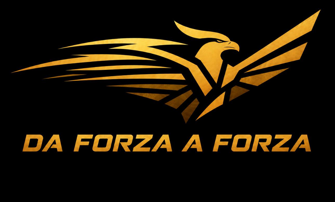 DA FORZA A FORZA golden eagle logo